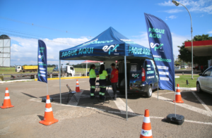 Motoristas podem regularizar pedágio eletrônico em unidades itinerantes da EPR Paraná